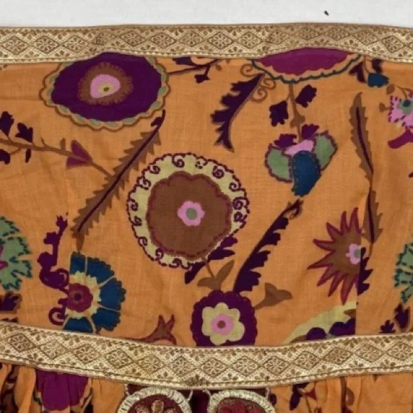 Cynthia Steffe Embroidered Strapless Dress with Floral Patterns - Picture 4 of 6